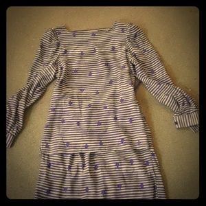 Silk striped pattern skirt set